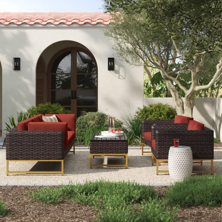 6 piece rattan discount set